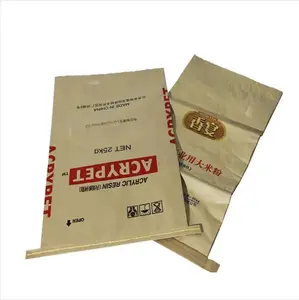 Лидер продаж 2023, настраиваемый пустой бумажный пакет, сшитый низ, открытые горловины для упаковки, поливиниловый спирт