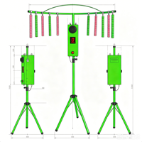 Machine de jeu d'arcade d'intérieur à grue métallique, jeu de bâton tombant électrique, à monnayeur, avec interface en anglais, pour l'entraînement de la réflexion rapide et l'agréement visuel