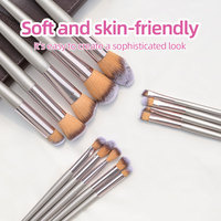 Ensemble de pinceaux de maquillage professionnels de luxe de haute qualité, 14 pièces, fibres synthétiques douces, produits magnifiques avec sac