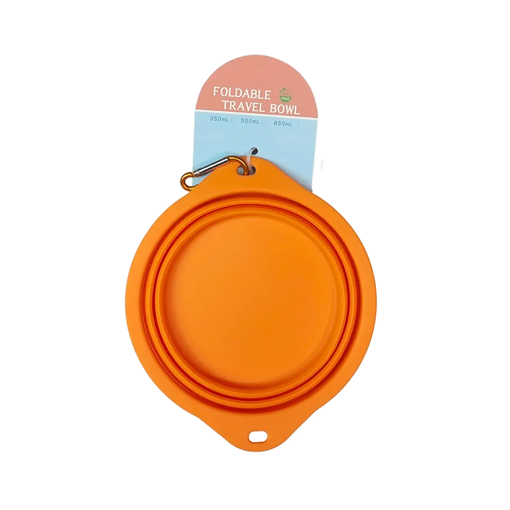wholesale custom travel feeding bowl portable silicone pet food bowl collapsible dog bowl