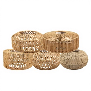 Lámpara de Techo/Suelo de Estilo Retro, Tejida a Mano <span class=keywords><strong>con</strong></span> <span class=keywords><strong>Cuerda</strong></span> de Papel, Ecológica y Ligera, <span class=keywords><strong>con</strong></span> Pantalla Cilíndrica, Estilo Zhongshan - Product Image 1