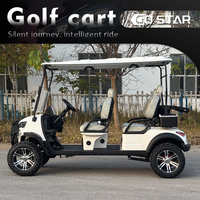 Carrito de Golf Eléctrico de 4 Plazas con Techo Asistido por Energía Solar y Sistema de Cierre Centralizado para Gestión de Seguridad en Alquiler Público