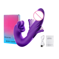 Vibrateur G-Spot étanche à 7 vitesses alimenté par USB, masseur lécheur 3-en-1, vente en gros exclusive B2B