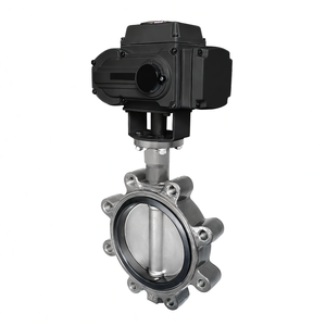 Vente de liquidation B2B Covna, VENTE FLASH, vanne papillon électrique motorisée en fonte ductile AC220V DN50, vanne électrique à commande électrique, PTFE - Product Image 3