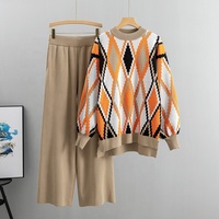 Ensemble de sport pour femme, mode printemps-automne, pull ample grande taille, pantalon large, ensemble deux pièces