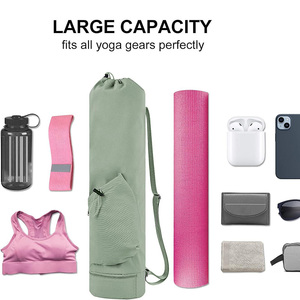 Ejercicio Yoga Mat Carrier Bolsa de almacenamiento multifuncional Mat Bag con bolsillo para botella de agua - Product Image 6