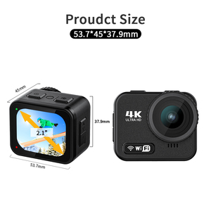 Camera thể thao 4K Camera hành động thể thao chống nước IP68 21m Màn hình Kép phía trước màn hình màu kép phía sau camera selfie video wifi chống rung - Product Image 2