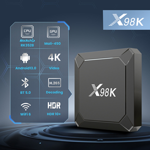 X98k TV BOX ANDROID 13 TV Box Rockchip rk3528 <span class=keywords><strong>Quad</strong></span> <span class=keywords><strong>Core</strong></span> <span class=keywords><strong>Cortex</strong></span> A53 hỗ trợ 8K video 4K @ 60fps dual-band wifi6 Set Top Box - Product Image 3