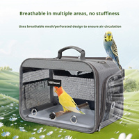 Sac à dos pour oiseaux, avec fermeture éclair réglable, à la mode, respirant, portable, sac de transport pour petits oiseaux, grande capacité, pliable, écologique