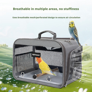 Zaino per Pappagalli con Cerniera Regolabile, Traspirante, Portatile, Borsa da Trasporto per Uccelli di Piccola Taglia, Grande Capacità, Pieghevole, Ecologico - Product Image 1