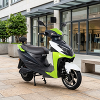 Scooter électrique pour adultes 60-80 km/h, cyclomoteur électrique écologique, siège passager confortable, frein à disque avant, deux roues