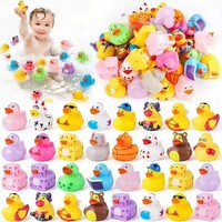 En gros, Assortiment en vrac de canards en caoutchouc de 2 pouces, sonores, à motif cœur, flottants pour bain de voiture, jouets de bain, cadeaux de fête et pour distributeurs automatiques