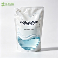 Pochettes souples personnalisées avec bec verseur pour lessive liquide, emballage plastique anti-fuite avec buse pour les industries chimiques – Nouveauté