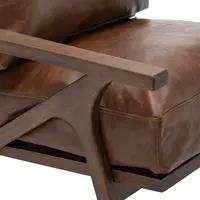 Leather Chaise Lounge Chair, Single Seat Sofa