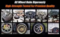 Nouvelle jante en alliage d'aluminium forgé 20 rayons, design Y fendu bicolore noir mat et argent usiné, 8 trous, pour la mise à niveau/la conversion de pick-up et voitures