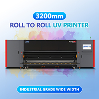 Imprimante UV Roll-to-Roll LANQI 3,2 m à double rouleau en caoutchouc 2400 DPI R2R avec tête d'impression Konica Ricoh pour film flexible rétroéclairé