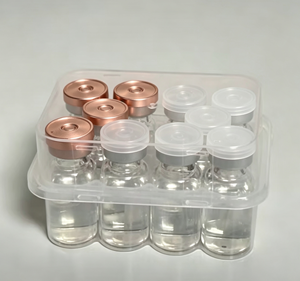 Envases de vidrio vacíos al por mayor para cosméticos, 3ml 5ml 10ml, transparentes y ámbar, para polvo liofilizado, OEM personalizado - Product Image 2