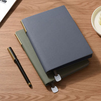 Carnet A5 en cuir PU de haute qualité, couverture rigide, logo personnalisable, papeterie imprimée, reliure cousue, agenda hebdomadaire