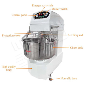 MY <span class=keywords><strong>Petrin</strong></span> De Boulangerie Horizontal 5kg 30Kg 50Kg 75kg 100kg Pâte à pâtisserie Mélangeur à spirale Équipement de cuisson - Product Image 3