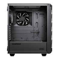GAMEMAX Micro ATX Supporting ARGB Fan Strip Gaming Case RTX3080 Gamer MID Tower Steel PC Case for Desktop Computer