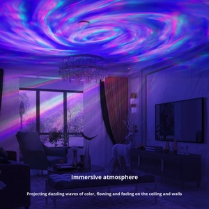 RGB LED Northern Light Aurora Projection Lamp Decor Starry Sky Night Light with <b>Remote</b> <b>Control</b> for Bedside - Product Image 4