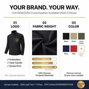 <span class=keywords><strong>Giacca</strong></span> Shacket Personalizzata in Misto Lana per Uomo, <span class=keywords><strong>Giacca</strong></span> Trapuntata con Zip Integrale e Colletto Alto, Antivento e Traspirante per Escursionismo - Product Image 3