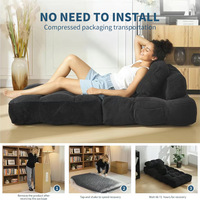 Komprimierbarer Klappbarer Lounge-Sessel mit Cordbezug und Säbelbeinen Trendiges Design für Wohnzimmer-Möbel
