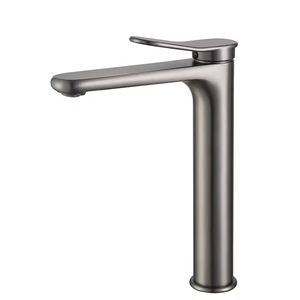 Роскошный смеситель для раковины с смесительным клапаном для душа серый смеситель современный латунный современный дизайн для ванной комнаты - Product Image 2