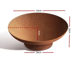 Custom AISI stainless steel cast iron outdoor round fire pit / corten steel fire bowl