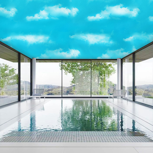 Tự Dính Peel Và Stick Bầu Trời Xanh <span class=keywords><strong>3D</strong></span> PVC Trần Bức Tranh Tường Hình Nền Không Thấm Nước Roof Trần Tường Sticker - Product Image 2