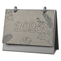 Calendrier en cuir 2026, personnalisé, haut de gamme, pièce décorative de bureau créative, assemblage personnalisé, année du cheval, date, photo