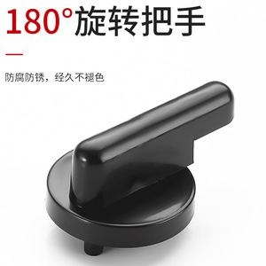 Pieds de support pour porte de toilettes, en nylon noir, en plastique, résistants à l'eau, polyvalents pour toilettes publiques - Product Image 4