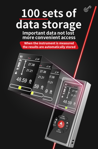 Télémètre <span class=keywords><strong>Laser</strong></span> Bidirectionnel Haute Qualité 120 Mètres pour Utilisation Intérieure/Extérieure, Mesure Professionnelle Double Sens - Product Image 6