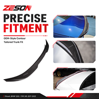 Aileron arrière en fibre de carbone sèche ZESON style PRO pour BMW Série 5 G30 M5 F90 540i 530i 2017-2023