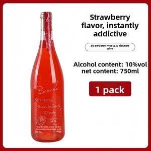 Vino <span class=keywords><strong>Moscato</strong></span> de Uva Australiana con Sabor a Fresa |   Vino Dulce Mezclado de 750 ml para Catering y Venta al por Menor - Product Image 1