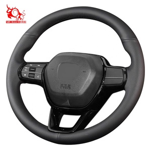Funda de cuero para volante de coche, accesorio para <span class=keywords><strong>Honda</strong></span> Civic <span class=keywords><strong>eHEV</strong></span> Tipo R CR-<span class=keywords><strong>V</strong></span>, <span class=keywords><strong>HR</strong></span>-<span class=keywords><strong>V</strong></span>, 2023 - Product Image 1