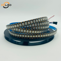 12v SMD 5050 Ws2815 144 Led/m Ip68 5m 10M rol fleksibel dapat disesuaikan Rgbw Rgb lampu Strip Led