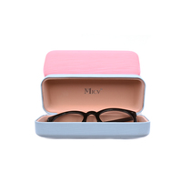Bestpackaging Macarone couleur Pu cuir métal lunettes de lecture étui d'emballage logo personnalisé étui à lunettes étui rigide en métal
