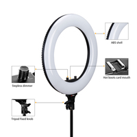 Anneau lumineux de haute qualité Tolifo du Guangdong, 14 pouces, pour photo et vidéo, 40 W, à intensité variable, bicolore, LED, lampe de maquillage, anneau lumineux