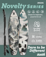 Planche de paddle gonflable ITAOSTAR modèle 11'6"x35"x6" (SUP) avec 5 ailerons, design portable 17KG pour lacs et rivières