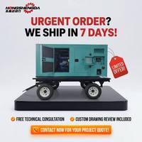 Direktverkauf ab Werk mit Perkins Ricardo Cummins 15kVA 20kVA 30kVA 50kVA 100kW 200kVA Mobiler Anhänger-Dieselgenerator