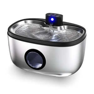 Fontanella <span class=keywords><strong>per</strong></span> Animali Domestici da 5L con Sterilizzazione UVC, Dispenser d'Acqua Intelligente in Acciaio Inox a Batteria <span class=keywords><strong>per</strong></span> Cani e Gatti, con Sensore Interno - Product Image 5