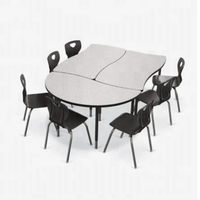 Nouveau design Bureaux et chaises d'école Tables pour enfants Tables à hauteur réglable Apprentissage des enfants Mobilier scolaire moderne
