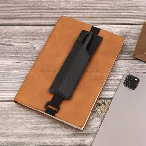 Taşınabilir deri kalem kılıfı vaka kalem çantası tutucu dizüstü klip öğrenci hediye okul ofis kırtasiye için