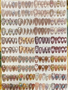 Venta al por Mayor de 10 <span class=keywords><strong>Uñas</strong></span> Postizas Hechas a Mano, Nueva Moda Francesa, <span class=keywords><strong>Uñas</strong></span> de Presión de Alta Calidad, ABS Acrílico, Cobertura Completa - Product Image 4