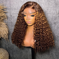 Pelucas de Cabello Vietnamita Virgen de Doble Trama, Color P4/27, con Frente de Encaje Transparente HD 13x4, de la Mejor Calidad, Venta al Por Mayor