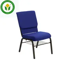 Металлический стул с металлической подкладкой для церкви, Штабелируемый стул для зала