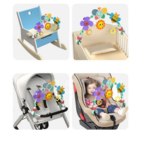 MST abeille berceau cloche clip activité sensorielle transporteur jouet réglable bébé voyage jouer arc miroir musique jouet bébé poussette arc jouet