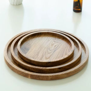 Plateau à serpillière robuste de haute qualité, écologique, poli, avec incrustation de nacre à motif floral antique et base antidérapante - Product Image 1