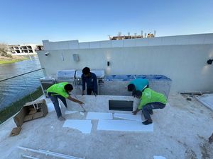 Meuble de Cuisine de extérieur de Luxe En acier inoxydable 304 de Qual-ité, Double couche, résistant A La rouille et คงทน - Product Image 5